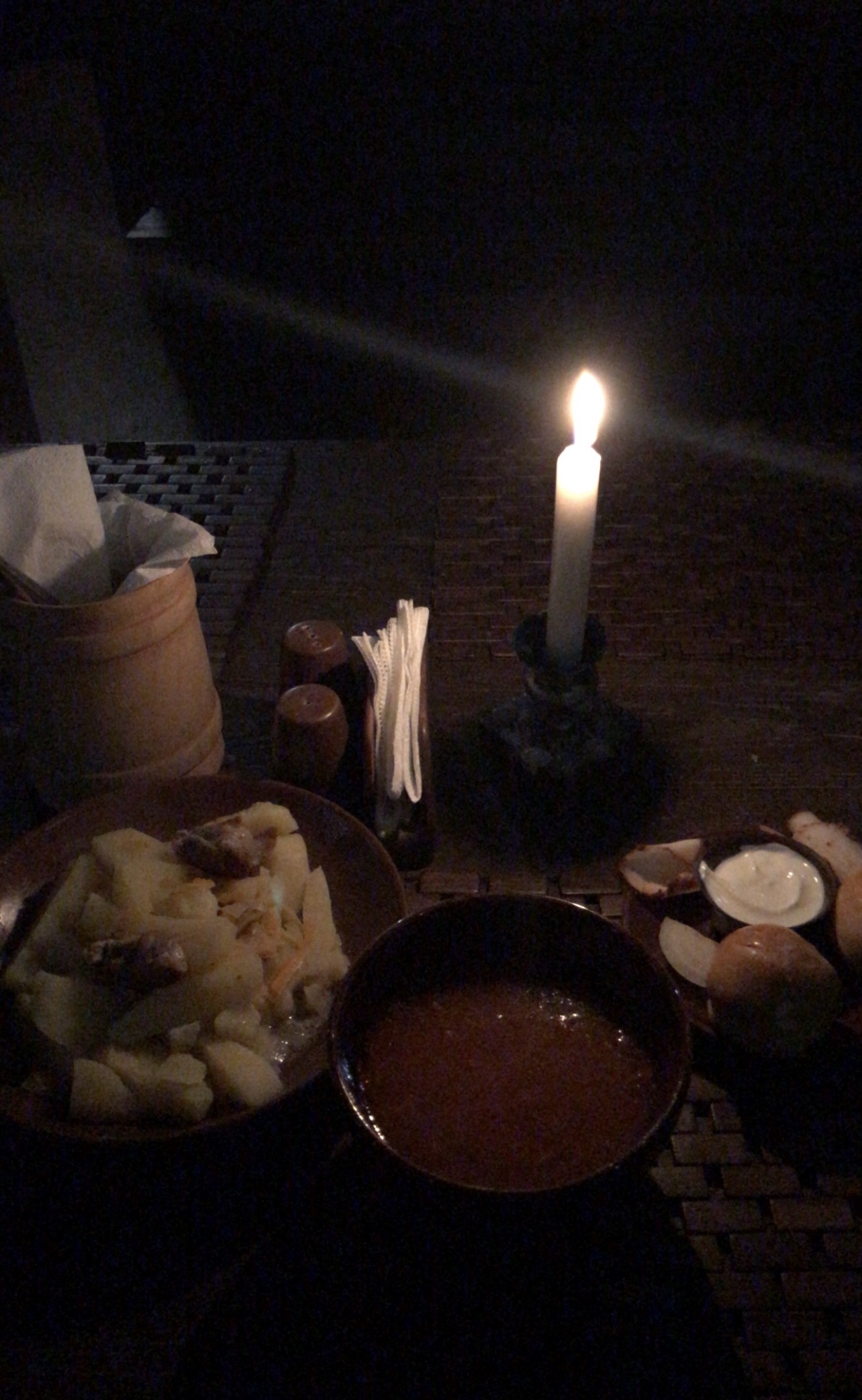 Candlelit dinner at Radomysl Castle